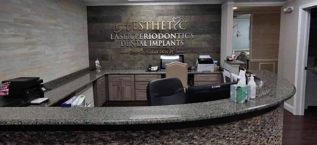 Office tour front desk